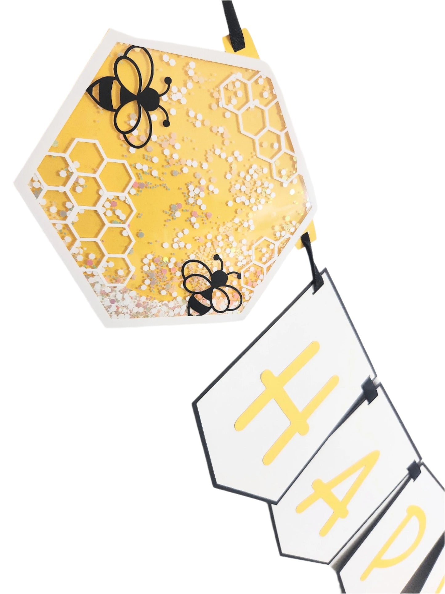 "Happy 1st Bee Day" Birthday Banner- customizable
