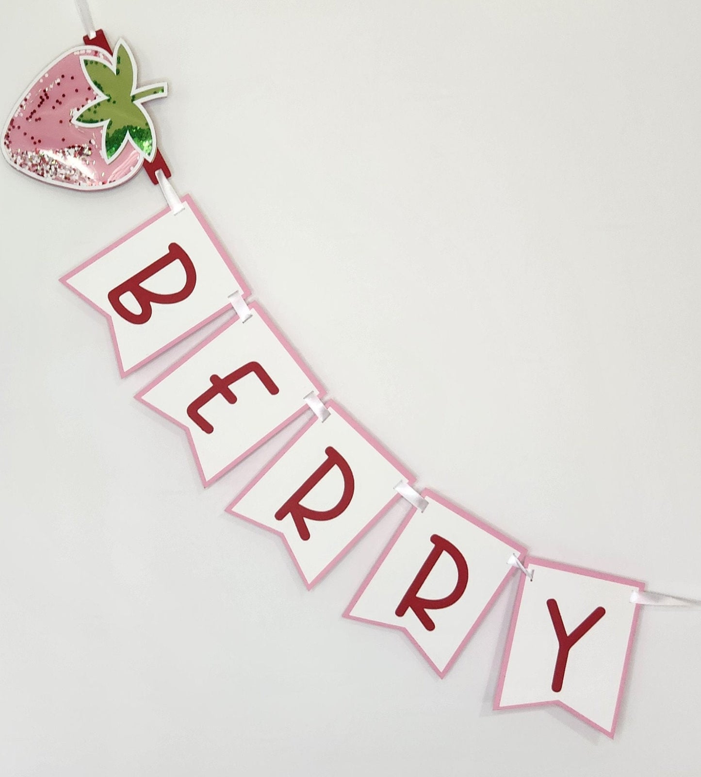 Berry Sweet Birthday Banner Girl First Birthday Berry Sweet Birthday Decorations Strawberry Birthday Berry 1st Birthday