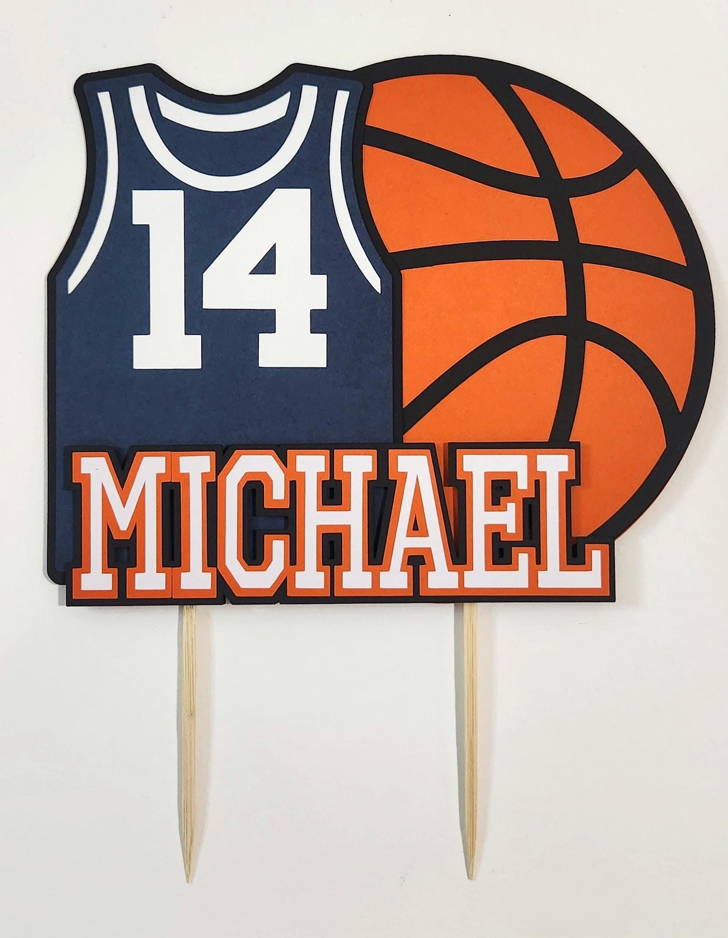 Basketball Birthday Cake Topper