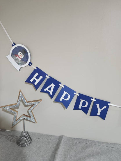 Happy Holidays Banner - Christmas Decor - Happy Holidays Decor - Let it Snow Party - Work Holiday Party - Winter Birthday Banner