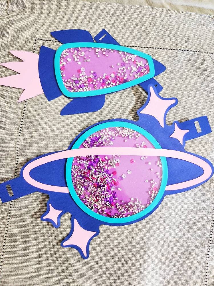 Girl Space Birthday Banner