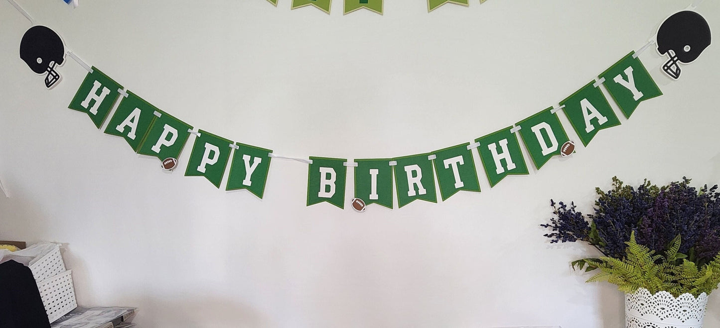 Football Birthday Banner