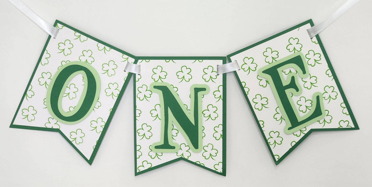 Lucky One Birthday Highchair Banner
