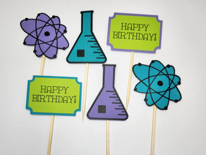 Mad Scientist Cupcake Toppers