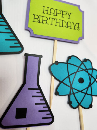 Mad Scientist Cupcake Toppers