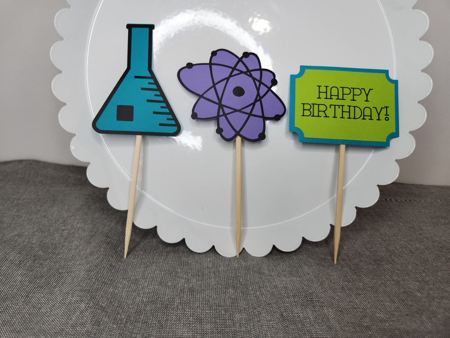 Mad Scientist Cupcake Toppers