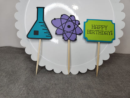 Mad Scientist Cupcake Toppers
