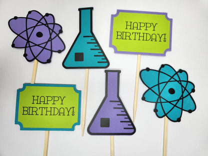 Mad Scientist Cupcake Toppers