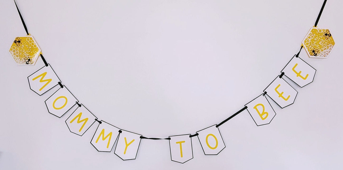 Mommy To Bee Baby Shower Banner
