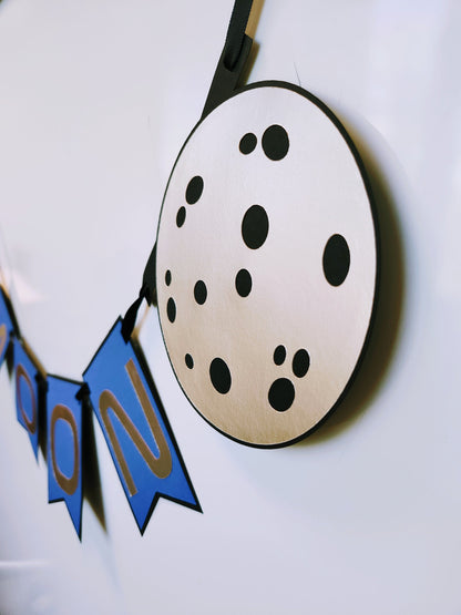 Two The Moon Birthday Banner