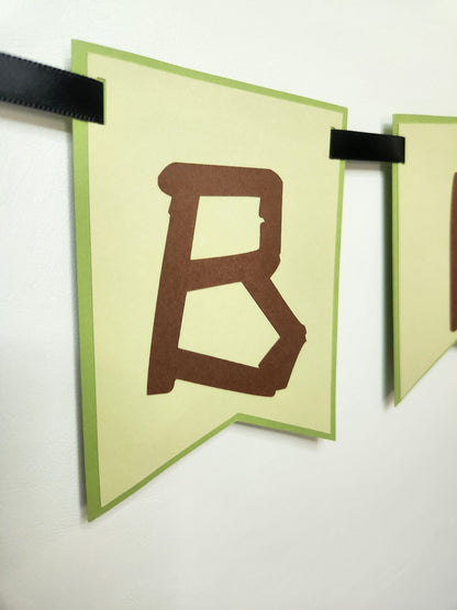 Camping Birthday Banner