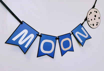 Two The Moon Birthday Banner