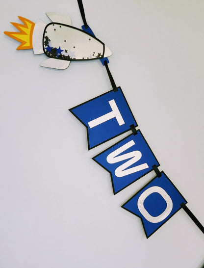 Two The Moon Birthday Banner