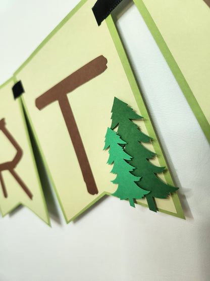 Camping Birthday Banner