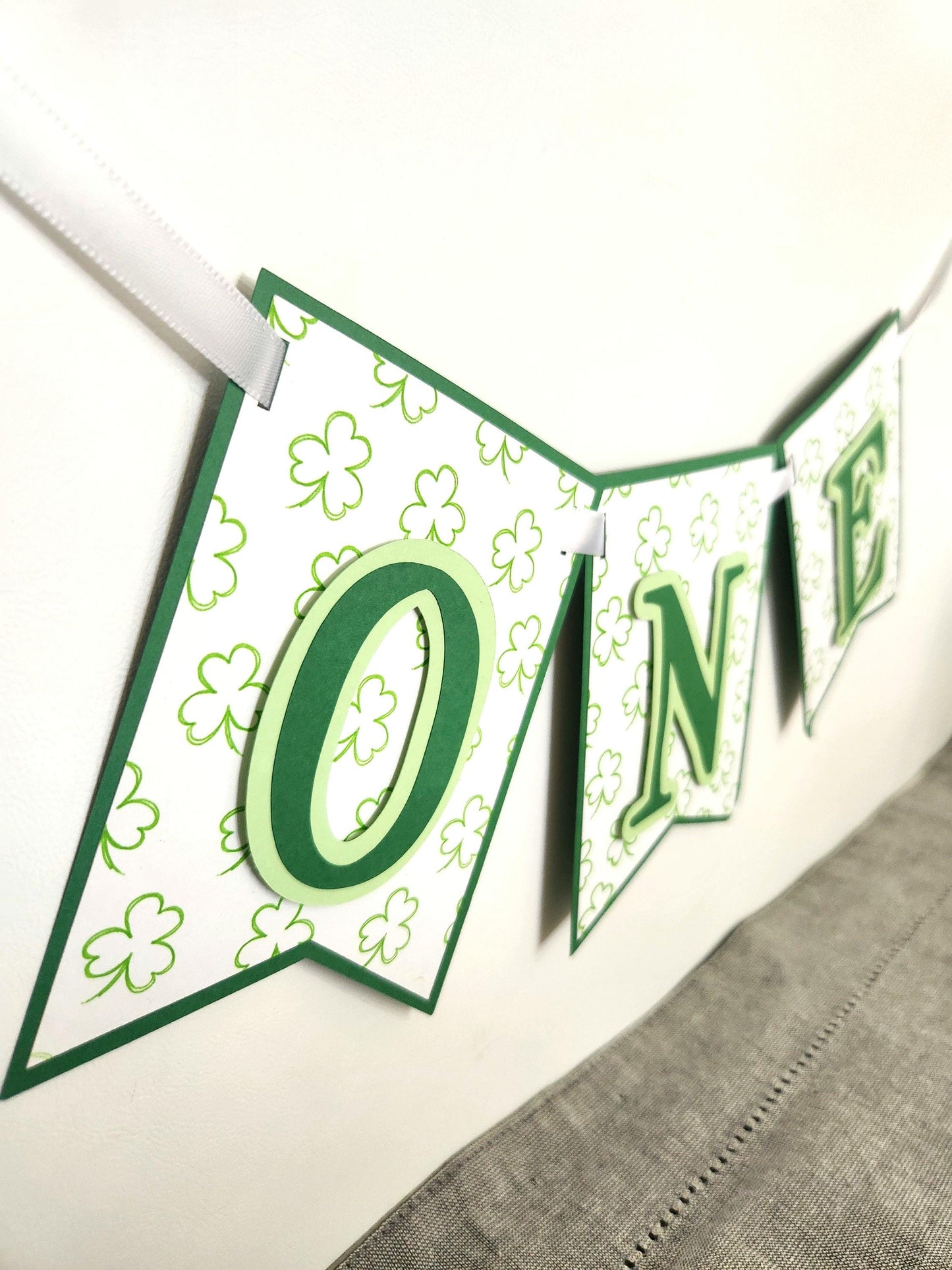 Lucky One Birthday Highchair Banner