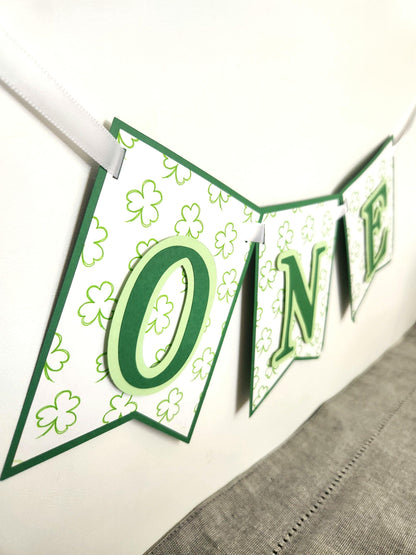 Lucky One Birthday Highchair Banner