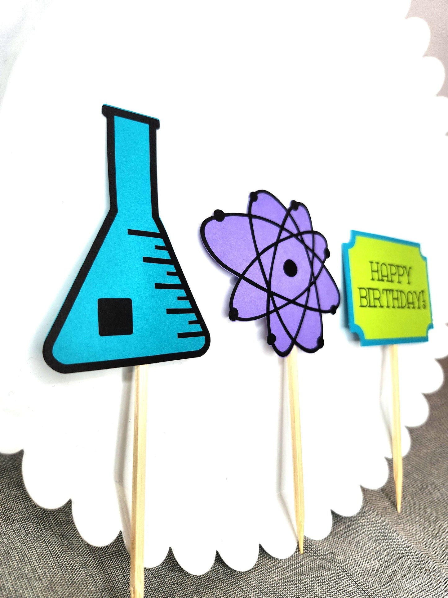 Mad Scientist Cupcake Toppers