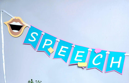 Speech and Language - Speech Pathologist - Speech Therapy - Classroom Banner - Classroom Decor
