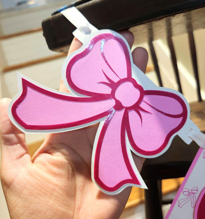 Girl First Birthday Coquette Bow Smash Cake Highchair Banner