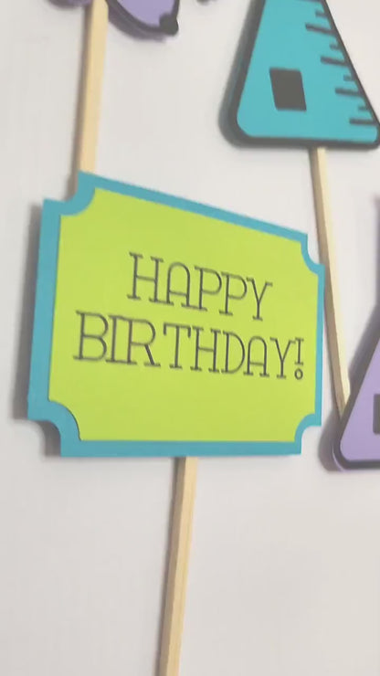 Mad Scientist Cupcake Toppers