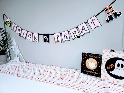 Trunk or Treat Decorations - Halloween Banner - Trick or Treat Banner - Halloween Birthday - Cute Halloween - Pink Halloween - Spooky One