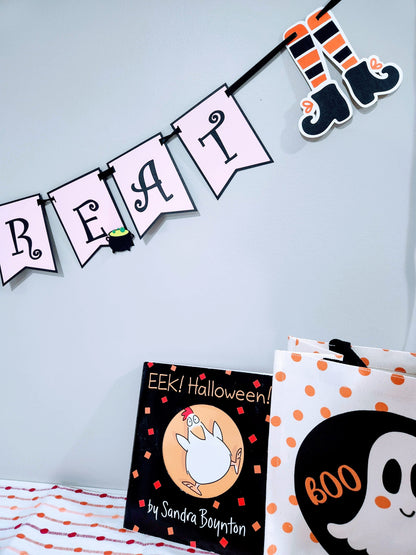 Trunk or Treat Decorations - Halloween Banner - Trick or Treat Banner - Halloween Birthday - Cute Halloween - Pink Halloween - Spooky One
