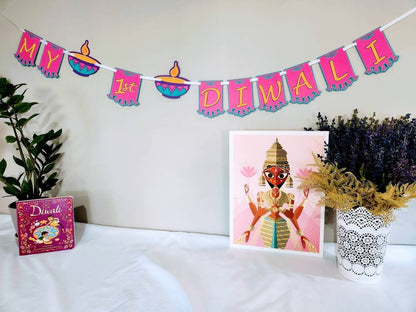 My First Diwali - Diwali Celebration - Diwali Banner - First Diwali - Diwali Toran - Hindu Wedding - Hindu Party - Diwali Party