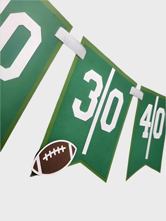 Football Banner - Superbowl Banner- Football Garland - Tailgate Decor