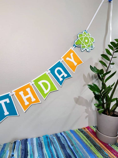Custom Science Birthday Banner - Scientist Birthday Banner - Chemistry Birthday Garland - Science Birthday Party - Lab Week